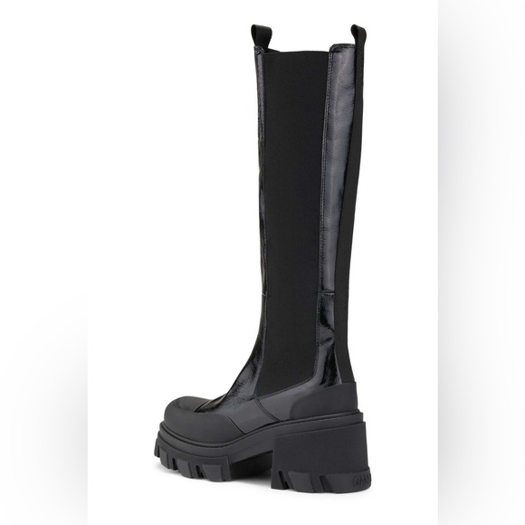 GANNI Cleated High Chelsea Boots - Picture 6 of 8